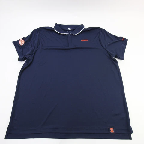 Syracuse Orange Nike Dri-Fit Polo Men's Navy/White Used Cover