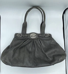 Borsa a tracolla Coach in pelle plissettata D0973-13934 grigia - Foto 1 di 6