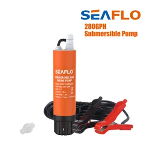 SEAFLO 280GPH Submersible Pump 12V Boat Caravan Inline Water Pump SFSP1-G280-02 - Picture 1 of 9