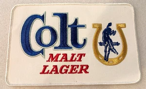 1970s Colt 45 Malt Lager Brewing Beer Back Jacket Patch New NOS Lion Bros Var 2 - Bild 1 von 3