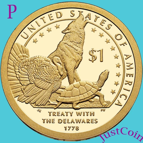 2013-P NATIVE AMERICAN SACAGAWEA GOLDEN DOLLAR FROM UNCIRCULATED U.S. MINT ROLL Cover