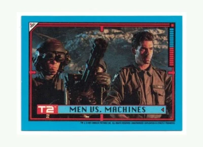 1991 Topps Terminator 2: Judgement Day Stickers #7 Men vs. Machines - Image 1 of 3