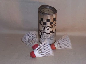 Vintage Black Bishop Lata con 3 carretillas elevadoras hechas en INGLANDIA bajo Carlton Lic - Imagen 1 de 5