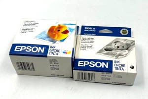 2-Pk Epson Ink Cartridge TO361 Black and TO370 Color - Foto 1 di 2