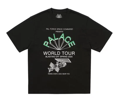 Camiseta Palace Skateboards World Tour Talla Grande Negra Foto 1 de 4
