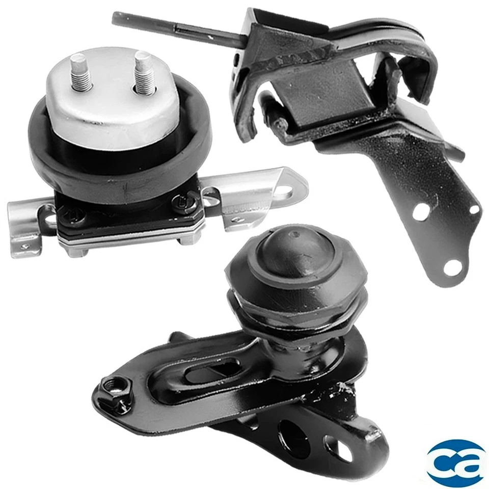 Front, Rear & Right Engine Motor Mounts 3PCS Set Fits Mazda 626 87-83, L4-2.0L - Изображение 1 из 4
