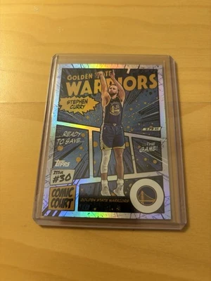 2025 Topps Stephen Curry Comic Court #CC-2 Golden State Warriors Estuche Hit SSP Foto 1 de 2