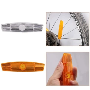 Bicycle Wheel Rim Plastic Reflector Taillights Lightweight Night Light Accessory - Picture 1 of 13