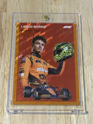 Logofractor cromado Topps 2024 Fórmula 1 F1 Lando Norris 1954 naranja/25 #1954-7 Foto 1 de 3