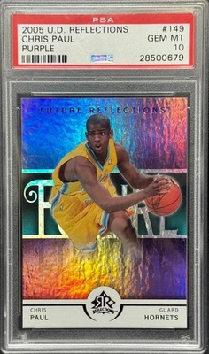 2005 UPPER DECK REFLECTIONS CHRIS PAUL PURPLE /250 PSA 10 (POP 6) - Image 1 of 2