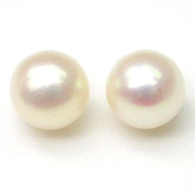 Par de perlas cultivadas de agua dulce semiperforadas de 7 mm Foto 1 de 2