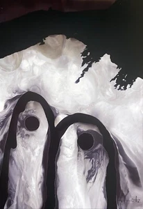 Jose Tonito real original painting.NOMADS 127.Organic otherworldly figures - Picture 1 of 3