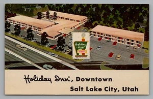 Postal Holiday Inn Downtown Salt Lake City Utah publicidad sin publicar Curteich - Imagen 1 de 2