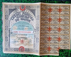 Maroc - Siège à Paris II è 92 Rue de Richelieu- Superbe Décor d'une Banque 1920 - Picture 1 of 2