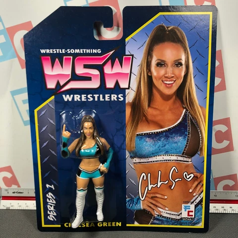 FC Toys Retro Wrestling 4.5" Wrestle-Something Wrestlers Series 1 Chelsea Green Cover