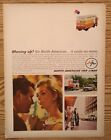 1966 North American Van Lines 4 Picture Promo Vintage Moving Magazine Print Ad
