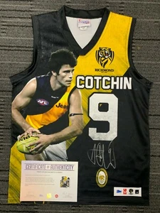 TRENT COTCHIN RICHMOND TIGERS HAND SIGNED AFL JUMPER BROWNLOW MEDAL MARTIN RANCE - Photo 1 sur 1