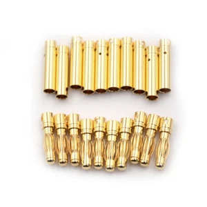 10Pair 4.0mm 4mm RC Battery Gold-plated Bullet Connector Banana Plug S_ga - Picture 1 of 6