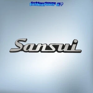 Sansui 35x7mm Emblem 3D brushed al Sticker Badge Decal Speaker Aufkleber jbl - Picture 1 of 2
