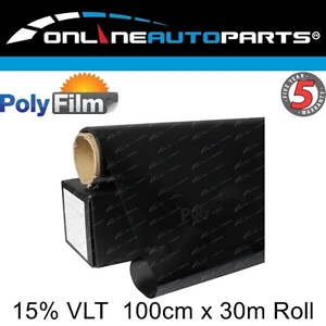 Premium Nano Ceramic Tint Film 15% VLT 30m X 100cm Bulk Roll Car Home Office - Picture 1 of 1