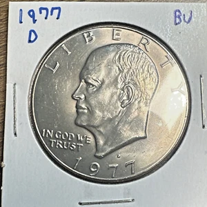 1977-D Eisenhower IKE Dollar BU (Brilliant Uncirculated) Denver Mint - Picture 1 of 3