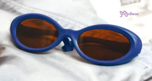 HSM011BLE03 Colección Mimi Mimiwoo Plástico Azul Gafas Marrón Lente Ajuste Blythe - Imagen 1 de 2