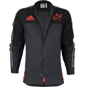 Adidas Munster Anthem Jacket black men rugby jacket fanjacket Clubwear NEW (S) - Picture 1 of 4