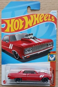 HOT WHEELS 2021 '64 CHEVY CHEVELLE SS, RED, LONG CARD. - Picture 1 of 1