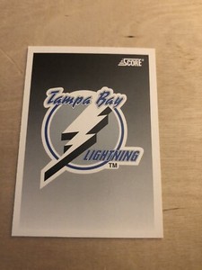1992-93 score hockey Card #507 TAMPA BAY LIGHTNING Expansion Draft Card