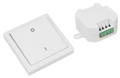 Funk Licht Schalter SET "Comfort" Empfänger maximal 70m Unterputz Wand Taster - Bild 1 von 4