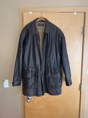 Abrigo de cuero Mark Shale para hombre grande de cordero Foto 1 de 3