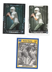 2015 Bowman Black & Base #110 Nick Montana RC & 1990 COLLEGIATE JOE MONTANA #170 - Bild 1 von 1