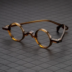 Small Vintage Round Eyeglasses Frames Retro Casual Lightweight Glasses Unisex - Picture 1 of 12