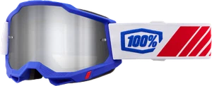 100-PERCENT ACCURI 2 GOGGLE KOLBY MIRROR SILVER LENS 50014-00050 - Picture 1 of 1