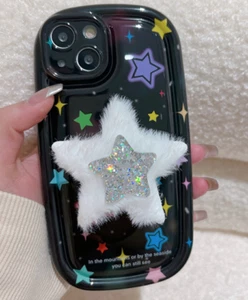 3D Cute Kawaii Star Holder Stand Coque Cover Case For Iphone 15 Pro Max 14 13 12 - Photo 1 sur 6