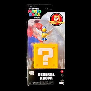 NEW Super Mario Bros. Movie 1” General Koopa Mini Figure w/ Question Block Jakks
