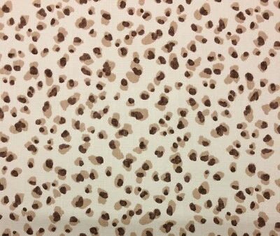 HOME ACCENTS LEOPARDO NIEVE TOSTADO BEIGE TEJIDO DE CANASTA TELA DE ALGODÓN POR YARDA 54"W Foto 1 de 4