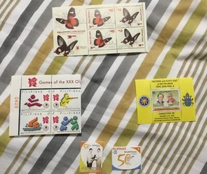 Philippines stamps. Mint unused 2 x minisheets, 1 x block of 4, 1 x set of 2. - Picture 1 of 1