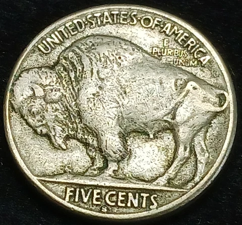 1917-S Buffalo Nickel 5 Cents~Scarce Semi-Key-Date!~High Grade~XF+ Cover