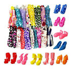 10xHandmade Dress Doll Clothes + 10xShoes High Heels For  Doll Kid Toy &#39;AP