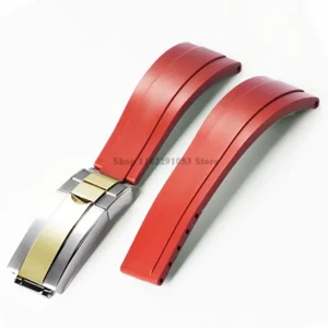 20 mm Kautschuk Uhrenarmband für Rolex für Submariner für Daytona Wasserdicht Armband Ba - Bild 1 von 49
