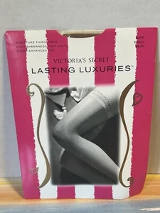 Victoria’s Secret Lasting Luxuries Signature Thigh Highs size small Buff - Picture 1 of 5