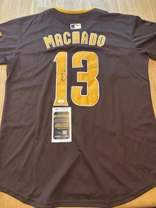 MANNY MACHADO SIGNED Autographed SAN DIEGO PADRES JERSEY. Jsa Coa - Picture 1 of 3