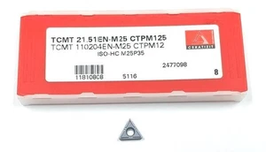TCMT 21.51EN-M25 CTPM125 Ceratizit 11810808 (Pack de 10) TCMT 110204EN-M25 - Imagen 1 de 1