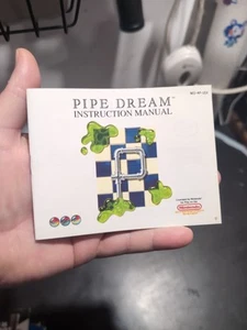 Vintage 1990 Pipe Dream Nintendo NES Spiel Original Anleitung Booklet *NUR* - Bild 1 von 3