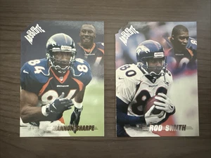 1998 Absolute Football Card Lot Denver Broncos Shannon Sharpe 6, Rod Smith 5 - Picture 1 of 2