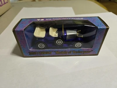 Vintage Matchbox MODELS OF YESTERYEAR Y2-3.9 1914 PRINCE HENRY VAUXHALL  - Image 1 of 4