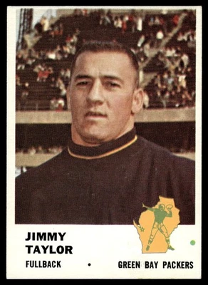 1961 Fleer Jimmy Taylor #89 Green Bay Packers HOF HIGHER GRADE NO CREASES - Image 1 of 2