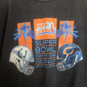 Super Bowl XLI 2007 Indianapolis Colts Chicago Bears 3XL T-Shirt NFL schwarz  - Bild 1 von 10