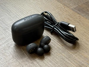 SONY WF-LS900N/B Link Buds S Wireless Noise Canceling Earbuds - Black #G - Picture 1 of 10